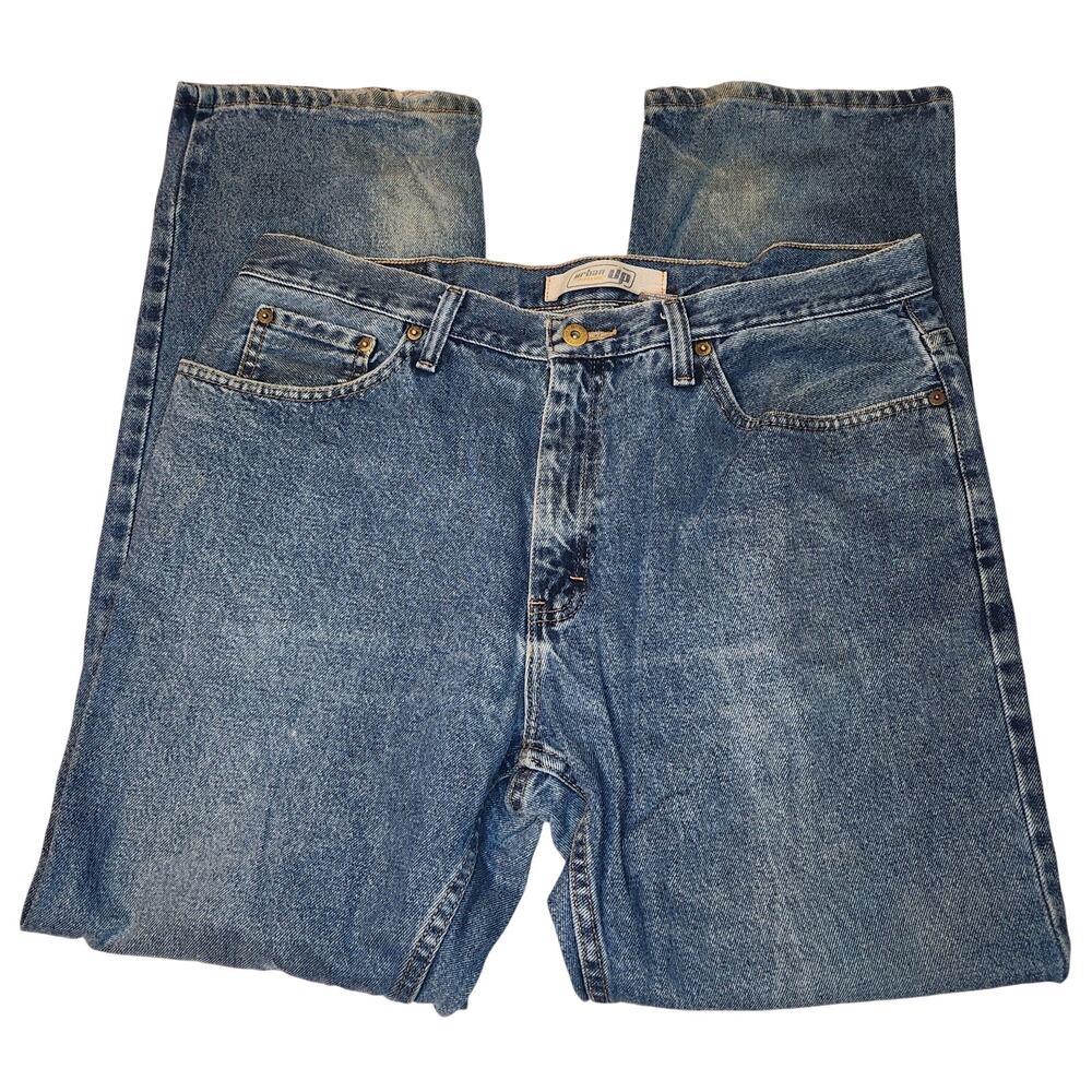 Urban Pipeline Jeans Mens 36x30 Blue Straight Leg Medium Wash Denim Casual Work
